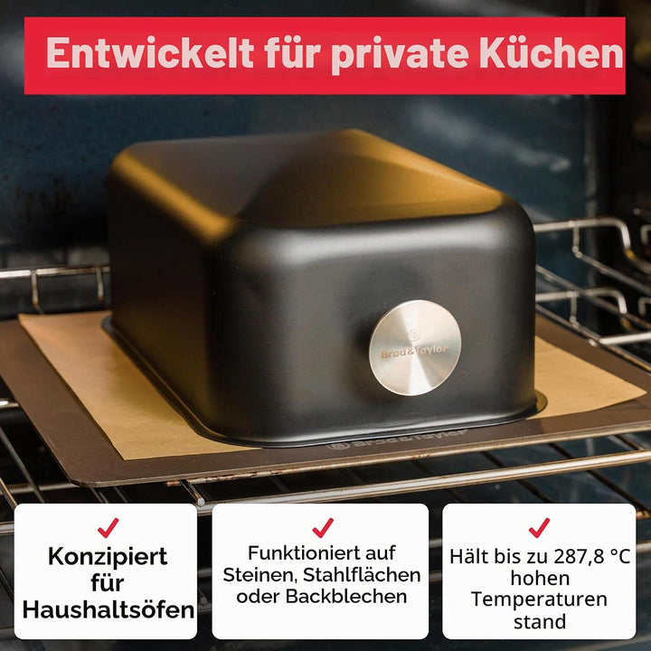 Brod & Taylor Ultraleichte Backschale für Sauerteigbrot (Batard) – kein Vorheizen erforderlich für k