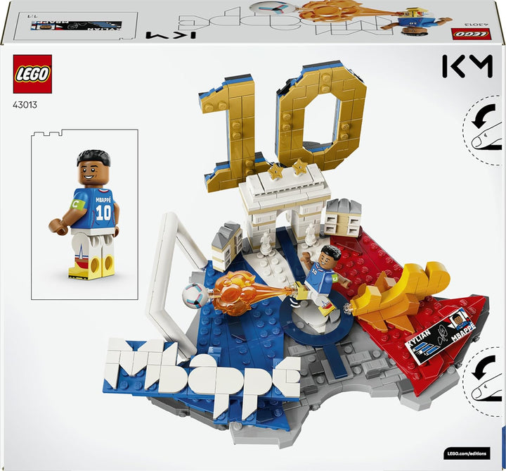 LEGO Editions Kylian Mbappé – Fussball-Highlights Spielzeug - 3D Modellbau mit Minifigur zum Sammeln
