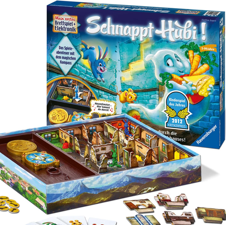 Ravensburger Schnappt Hubi, Gesellschafts- und Familienspiel, für Kinder und Erwachsene, Spiel des J