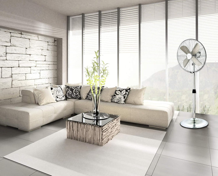 Westinghouse Lighting Silver Stream/ 40 cm, 3in1 Portable Ventilator, Installation als Tisch-, Stand
