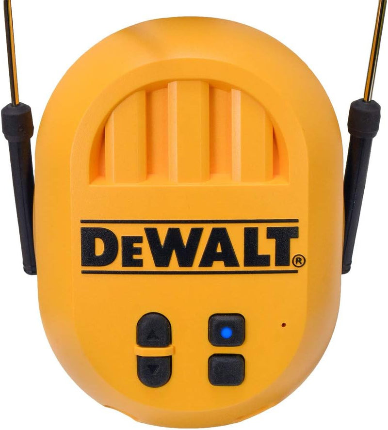 DEWALT Bluetooth Hearing Protector, Black/Yellow, Model:DPG17