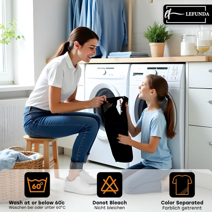 LEFUNDA® Kochschürze Wasserdicht Schürze mit 3 Taschen Verstellbare Grillschürze mit langen Bändern