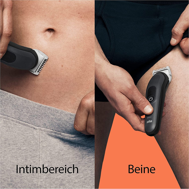 Braun Bodygroomer 3, Körperpflege- und Haarentfernung für Herren, mit SkinShield-Technologie,BG3350,