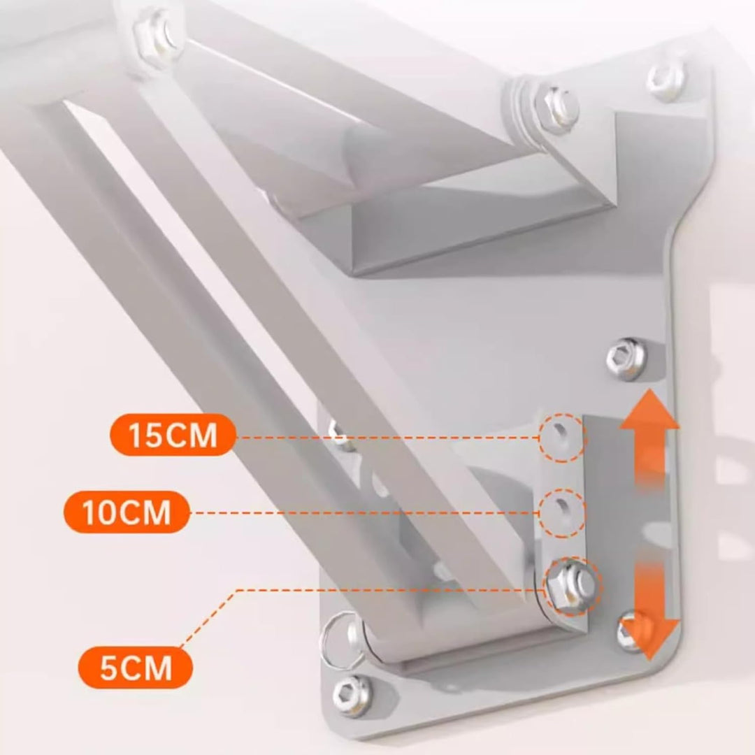 Barre de Traction Murale Multi-Grips 900 kg - Structure Triangulaire 3D Ultra Stable - Poignée Antid