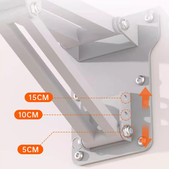 Barre de Traction Murale Multi-Grips 900 kg - Structure Triangulaire 3D Ultra Stable - Poignée Antid