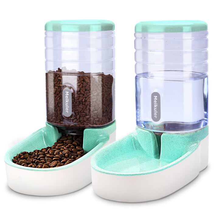 Automatischer Futterspender 3.8L mit Schaufel,Wasserspender 3.8L Feeder Futterautomat Trockenfutter