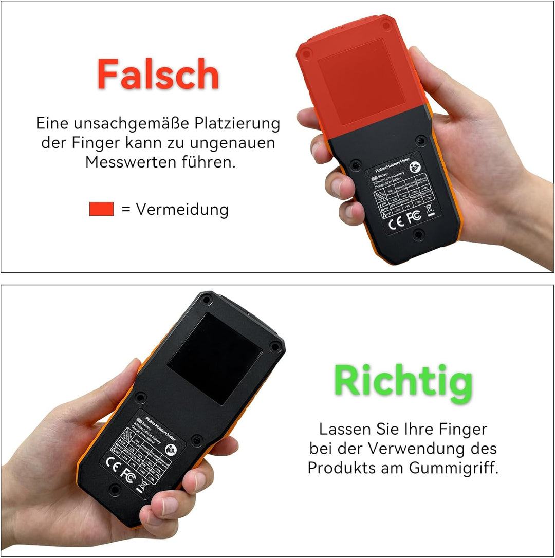 Feuchtigkeitsmessgerät Wand MESITOOL Holz Feuchtigkeitsmesser Nicht-invasive Feuchtigkeitsmessgerät