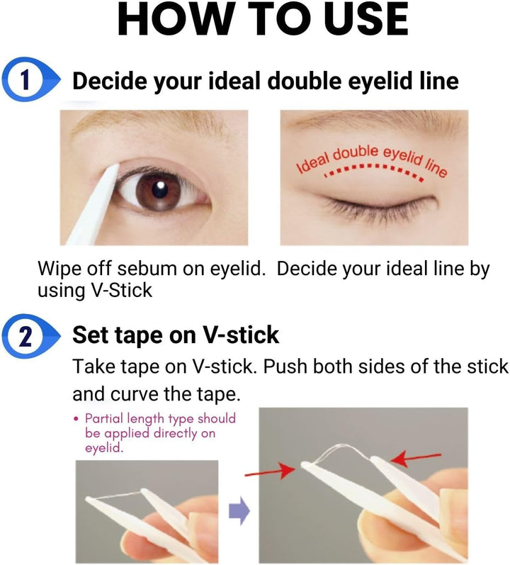 D.U.P 120 Piece Wonder Eyelid Tape Extra Eye Makeup, 1.1 Ounce