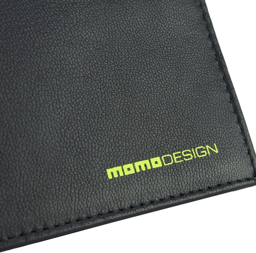 MOMO DESIGN Herren-Geldbörse aus echtem Leder, mit RFID-Schutz, Geschenkbox aus Holz, Schwarz 2 Fens