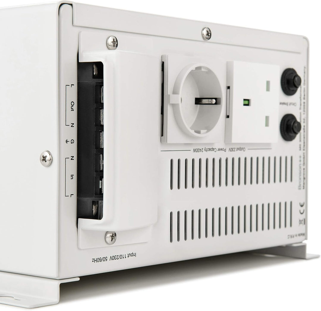 Bronson++ MII 3000 Trenntransformator Trenntrafo 3000 Watt - In: 110V/230V - Out: 230V, 3000 Watt