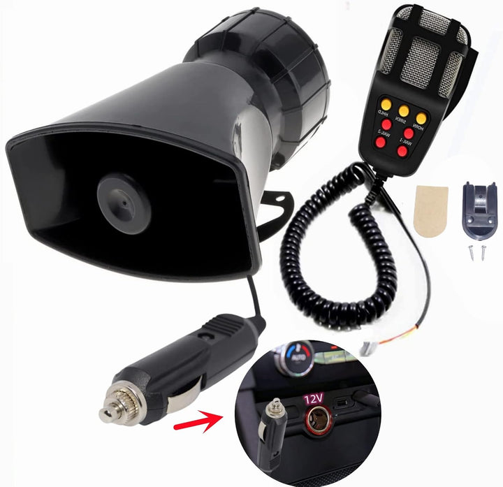 Car Horn Autohupe einfache Verbindung Schliessen Sie den Zigarettenanzünder des Autos an 130db Alarm