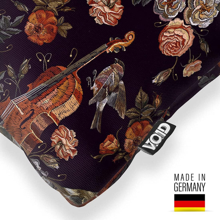 VOID Violine Rose Vögel Kissenbezug Kissenhülle Sofakissen Kissen Deko Outdoor-Kissen Dekokissen, Ki