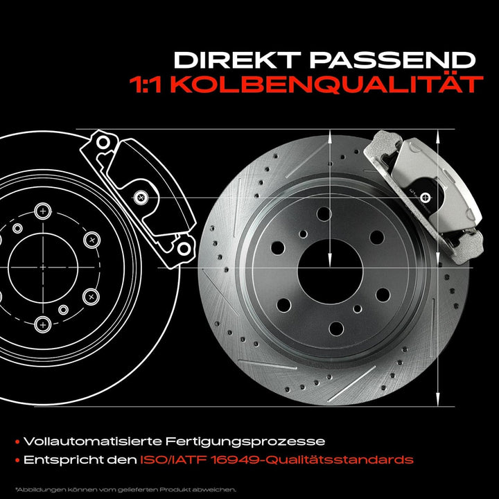Frankberg 1x Bremssattel Bremszange Hinten Rechts Kompatibel mit Pajero II V2W V3W V4W 2.4L-3.5L 199