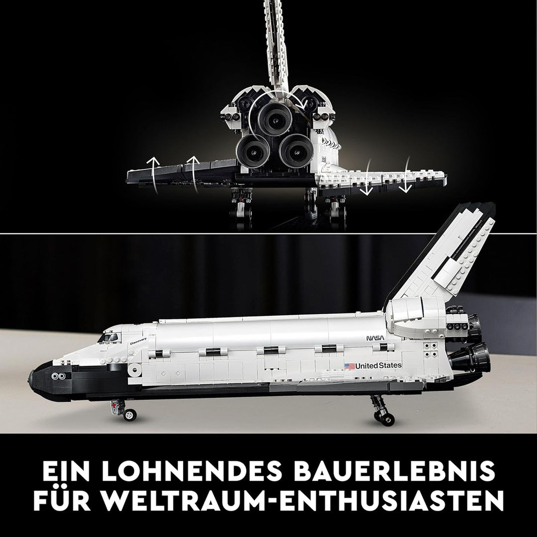 LEGO Icons NASA-Spaceshuttle "Discovery" Raumschiff, Rakete, Set für Erwachsene 10283 Single, Single