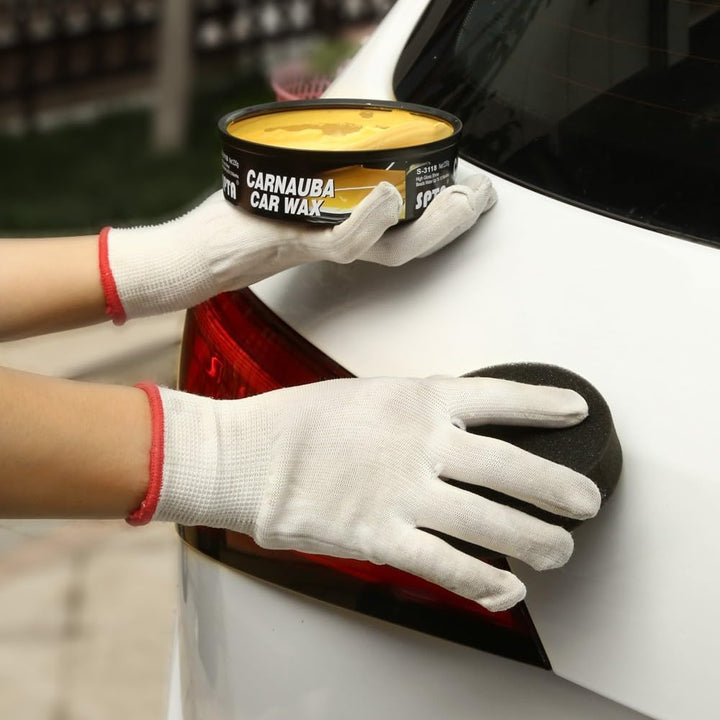 SPTA Handpolierschwamm, 10 Stück Auto Reinigungsschwämme Set Microfaser Autoschwamm Auto Polierschwa