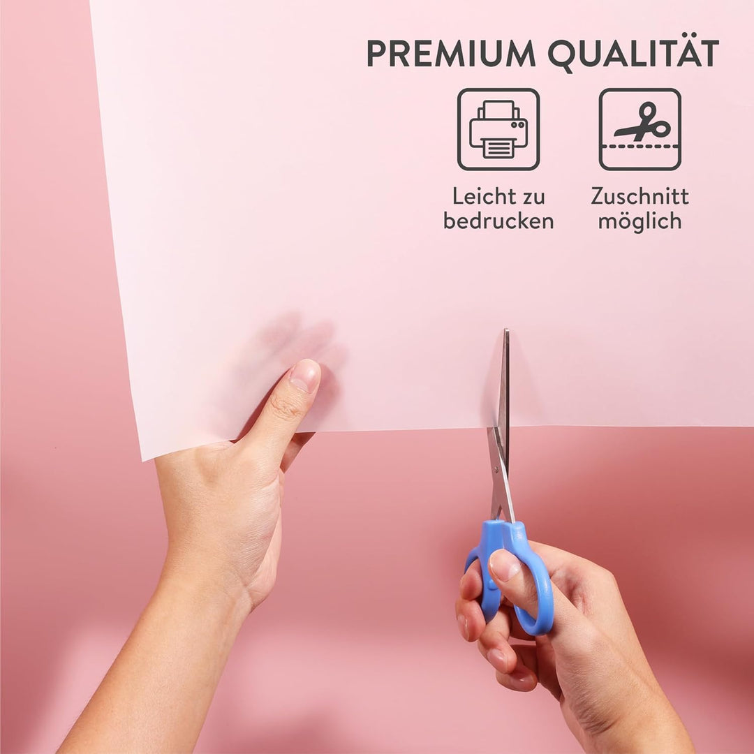 Tritart Transparentpapier Bedruckbar Weiss DIN A4 | 300 Blatt 100g/qm | Papier Transparent A4 - 300