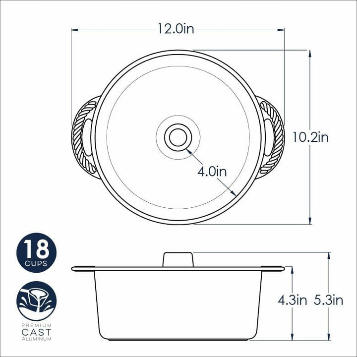 Nordic Ware Kuchenform Aluminium 30cm, 30cm