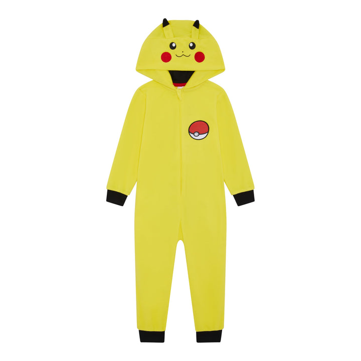 Pokemon Jungen Einteiler mit Kapuze Pikachu Charmander Alter 3-12 Jahre 7-8 Jahre Pikachu 2, 7-8 Jah