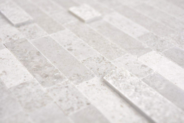 Selbstklebnde Mosaikmatte Verbund Naturstein Cinderella grey für WAND KÜCHE Wandverblender Fliesensp