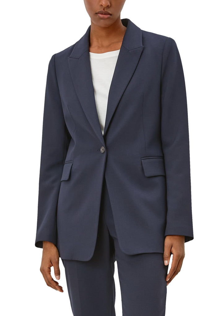 s.Oliver BLACK LABEL Damen Blazer 38 5959 Blau, 38 5959 Blau
