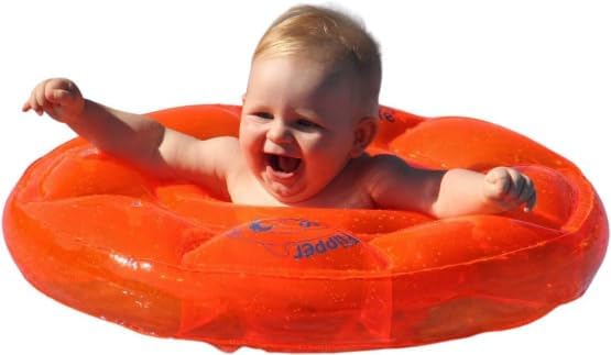 Flipper SwimSafe 1040 - Schwimmsitz für Babys ab 3 Monaten, Schwimmhilfe mit 3 Luftkammern und ohne