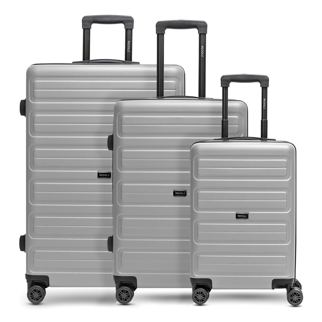 REDOLZ Hartschalen Koffer-Set 3-teilig | Leichte Reise-Trolleys aus hochwertigem, robustem ABS Mater