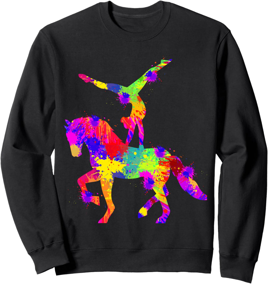 Voltigieren Volti Pferde Mädchen Reiterin Sweatshirt