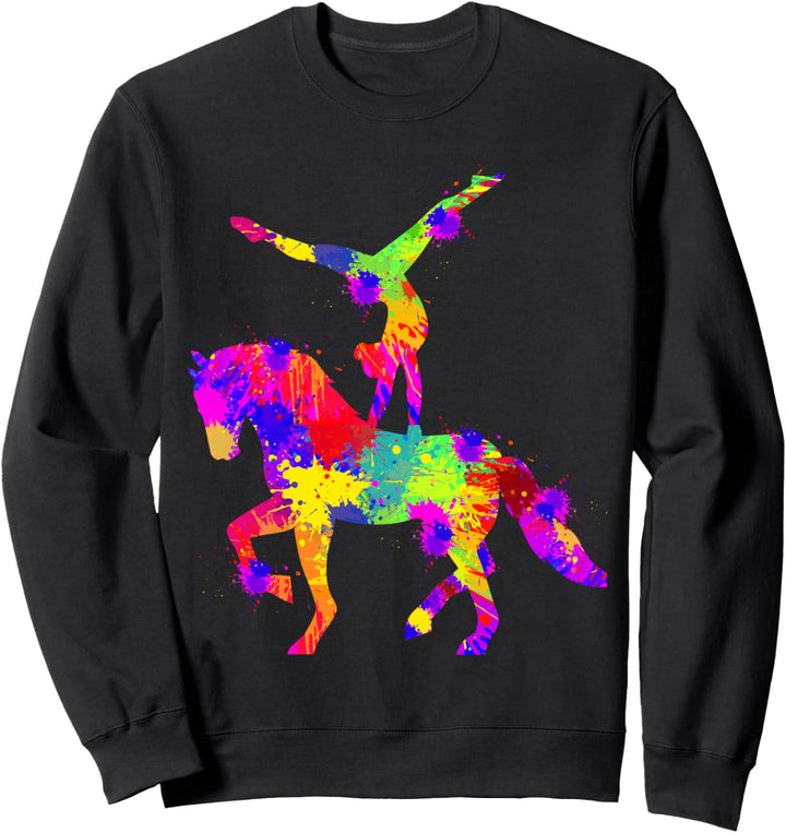 Voltigieren Volti Pferde Mädchen Reiterin Sweatshirt