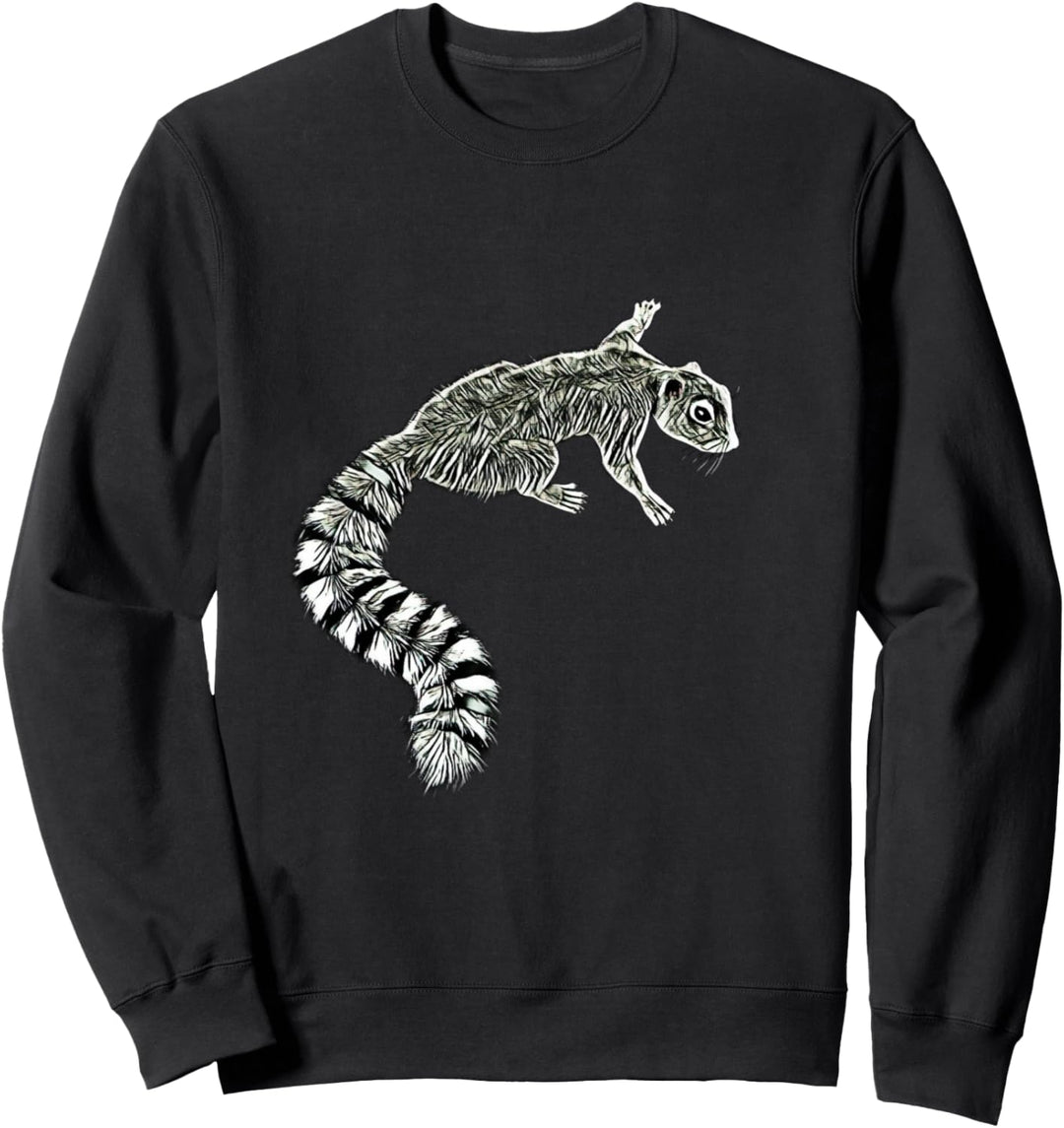 Eichhörnchen Motiv Streifenhörnchen buntes Design Nagetiere Sweatshirt