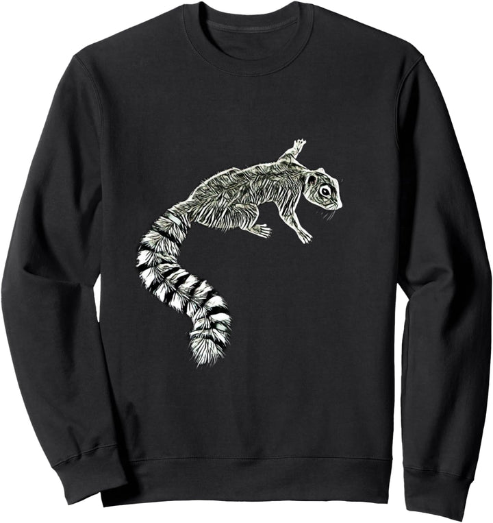 Eichhörnchen Motiv Streifenhörnchen buntes Design Nagetiere Sweatshirt