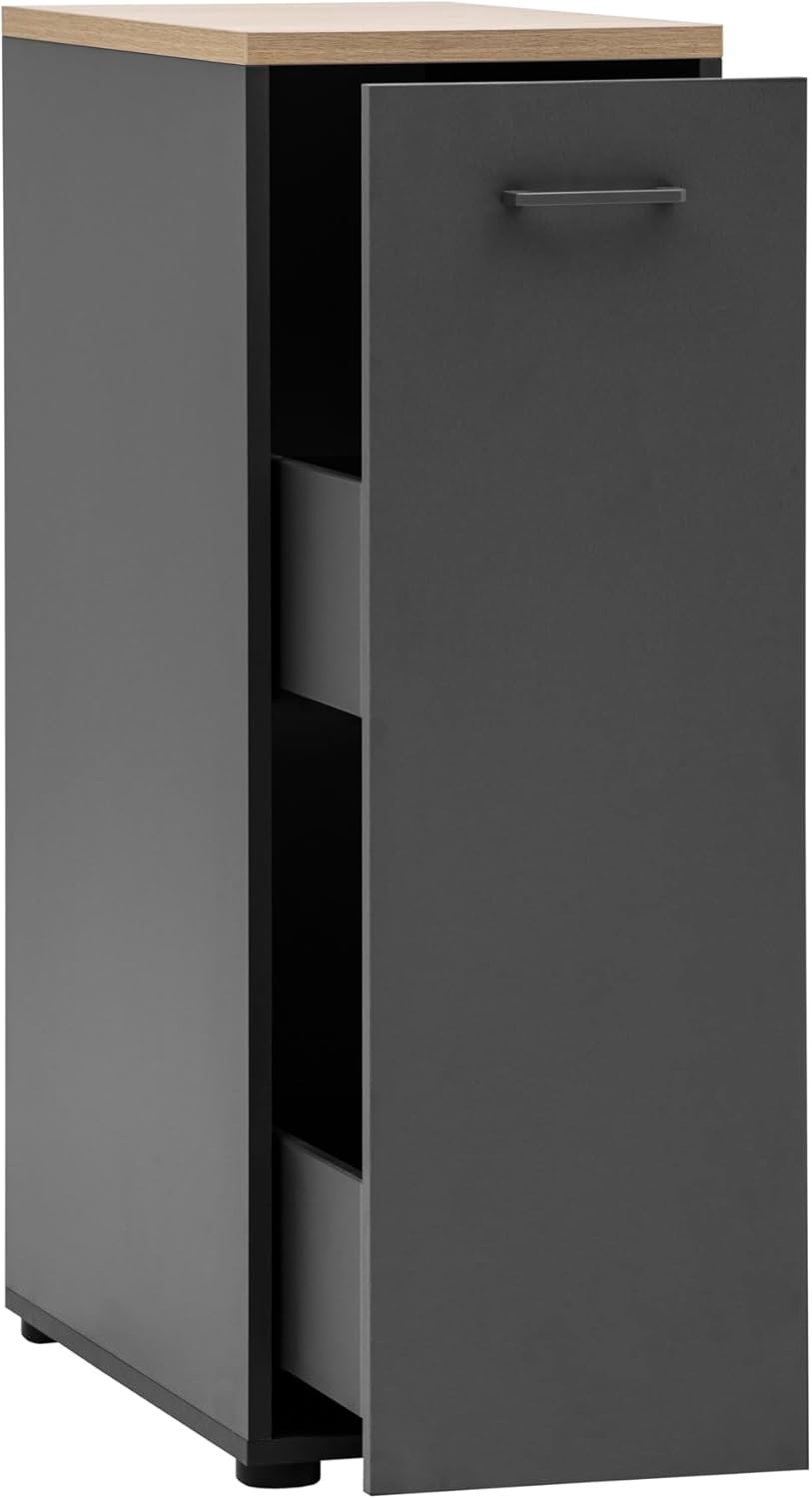 Schildmeyer Apothekerschrank Solea 702052, anthrazit, 32,6 x 60 x 95,8 cm Anthrazit 32,6 x 60 x 95,8
