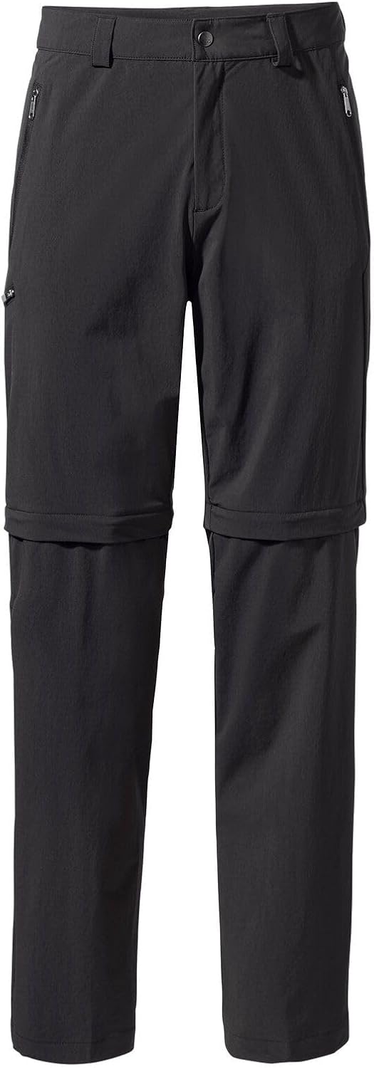 VAUDE Wanderhose Herren Farley Stretch Zip-Off Pants II Schwarz Grösse 60-Long, wasserabweisende Her