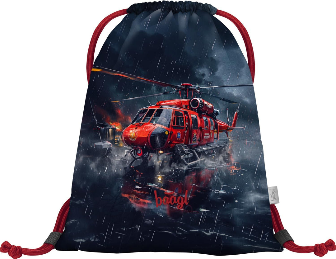 Baagl Schulranzen Jungen Mädchen Set 3 Teilig, Ergo Schultasche für 1. Klasse, Ergonomische Grundsch