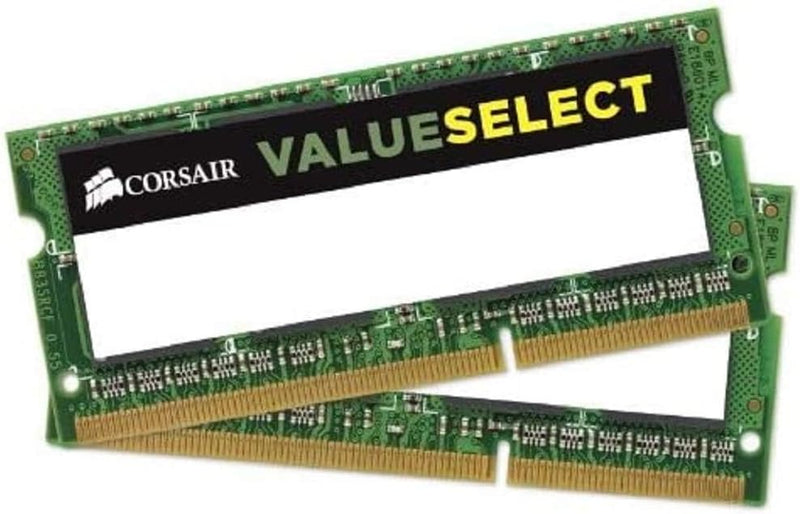 Corsair Value Select SODIMM 8GB (2x4GB) DDR3L 1600MHz C11 Speicher für Laptop/Notebooks - Schwarz CM