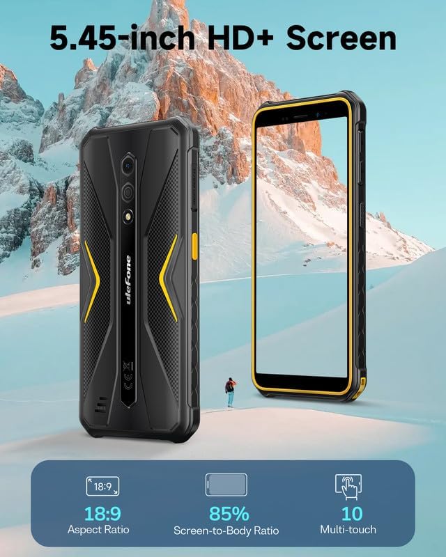 Ulefone Armor X12 Outdoor Handy, 6GB + 32GB/256GB SD Smartphone ohne vertrag Android 13 Go, 4860mAh