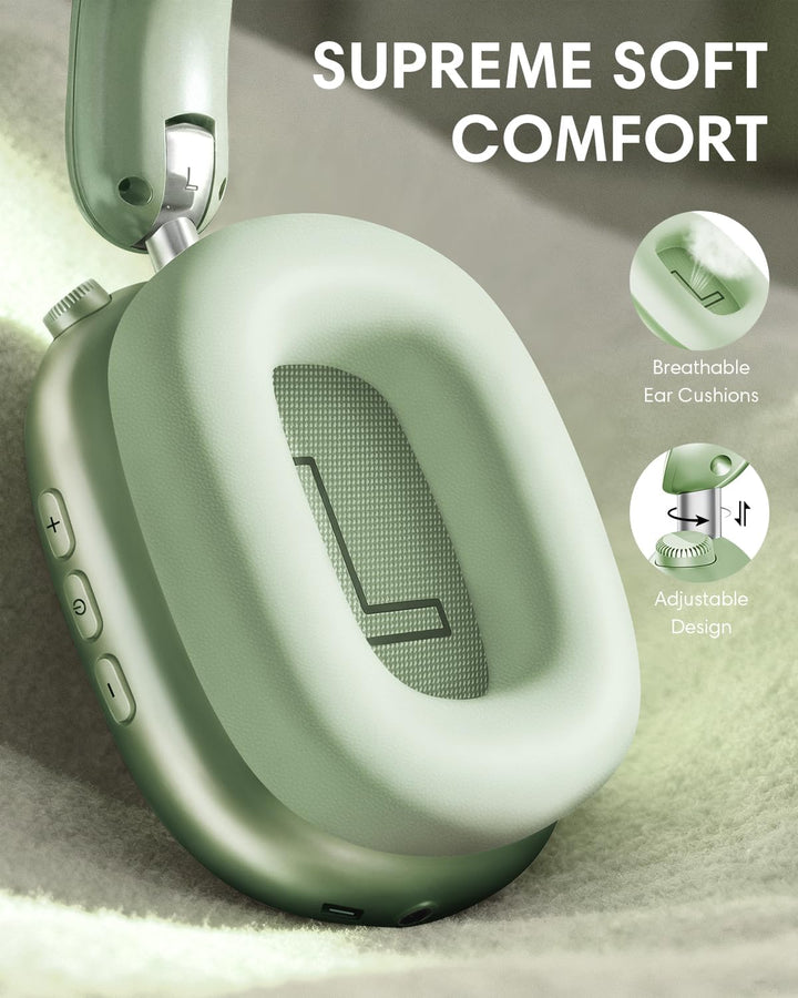 Wentronic Y02 Aktive Noise Cancelling Kopfhörer,60 Std.5 EQ-Musikmodi,Hi-Res-Audio,Tiefe Bässe,faltb