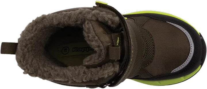 Kappa Unisex Kinder Stiefel Winterschuh gefüttert Stylecode 260903K Schwarz 30 EU Grün, 30 EU Gr
