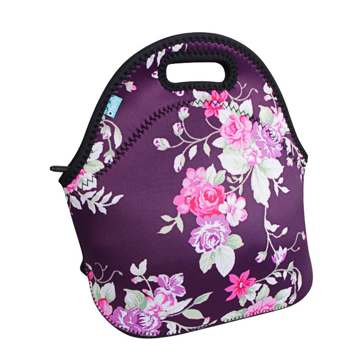 Lunchtasche mit feinem Neopren-Material, wasserdicht, Picknick-Lunch-Tasche, für Mütter, Blumen und