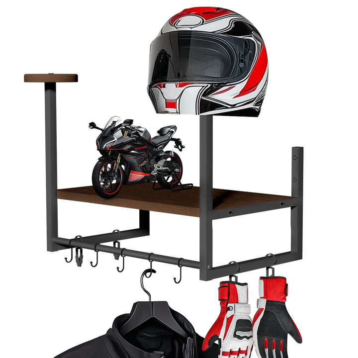 Helm Halterung-Motorradhelm Halterung Wand 2er Set, Motorradhalterung Plattenständer Display Organiz