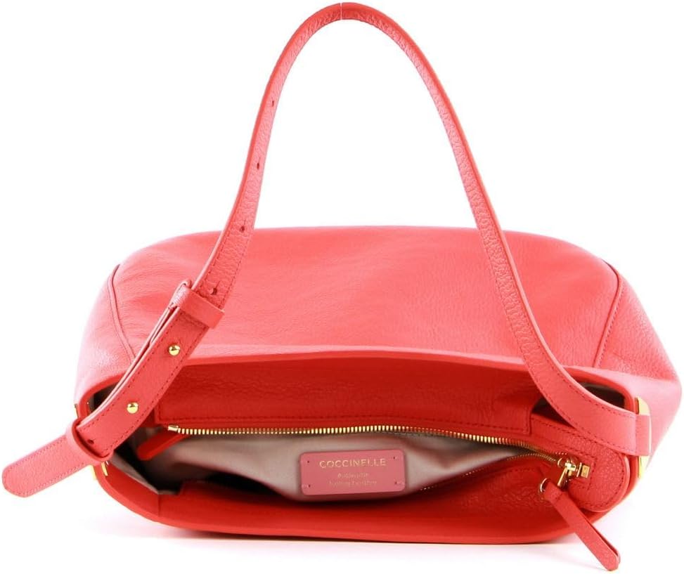 Coccinelle Lea Handbag Coral Red