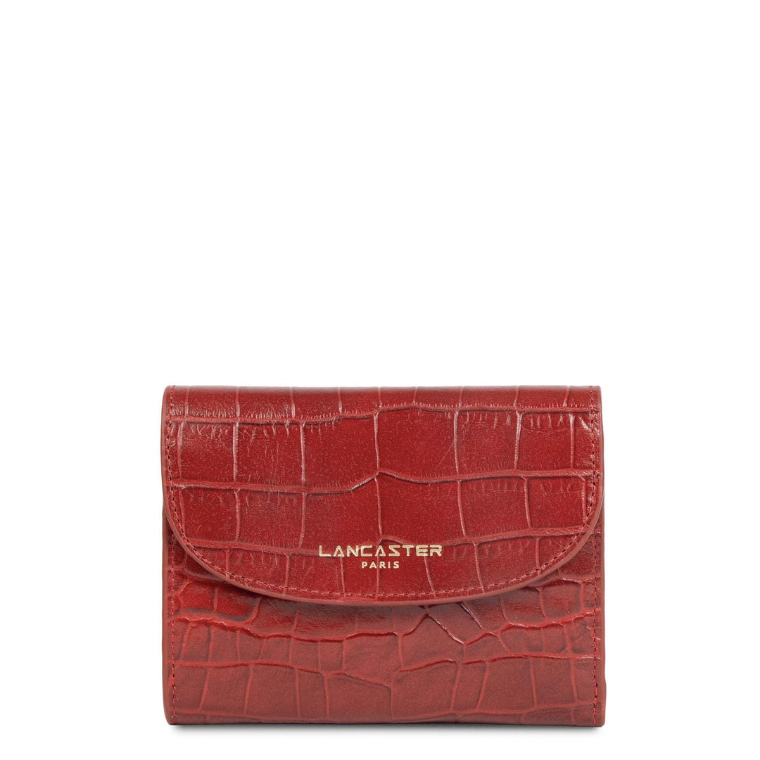 Lancaster Exotic Croco Geldbörse rot