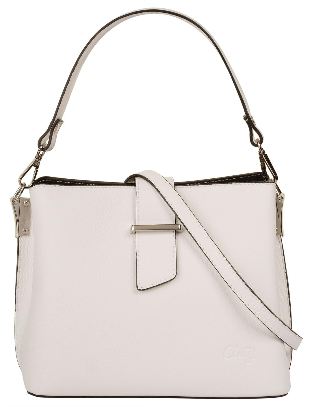Handtasche Echt Leder Damen Made in Italy, Tragetasche, Umhängetasche, Abendtasche aus Leder 021791