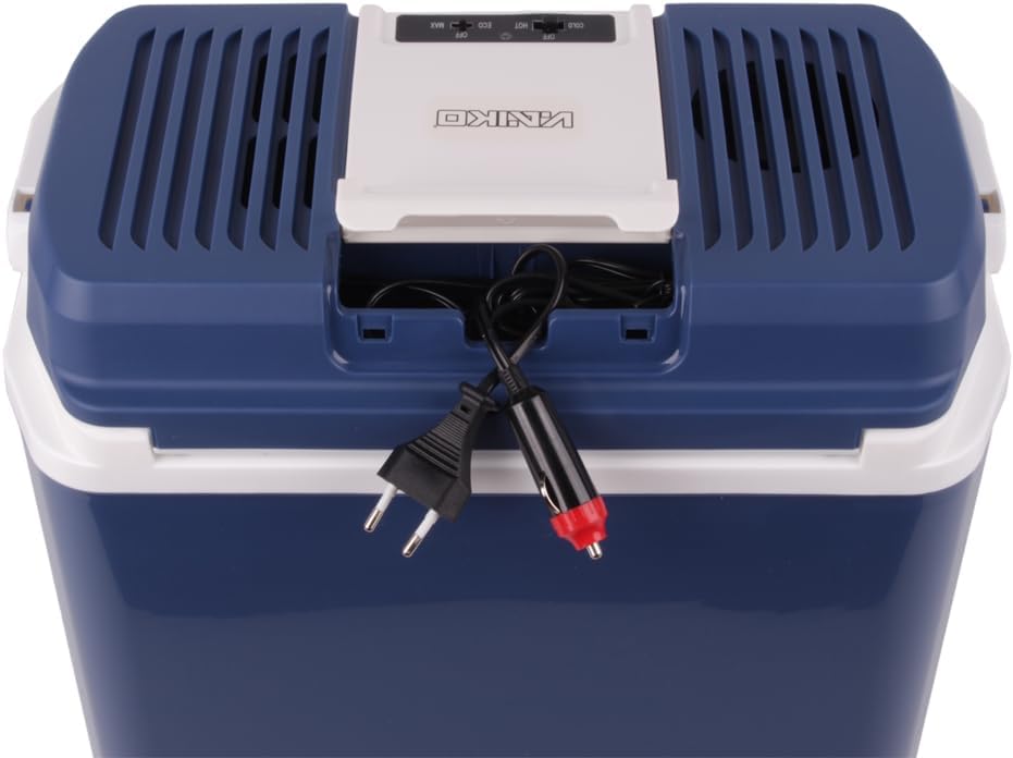 Kühlbox TKB24 tragbarer Kühlschrank 12V/230V – Thermoelektrisch, Warmhaltefunktion, ideal für Auto &
