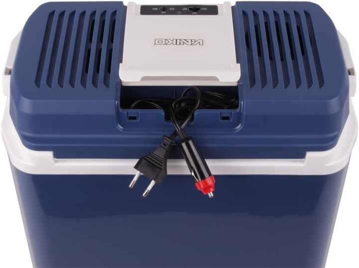 Kühlbox TKB24 tragbarer Kühlschrank 12V/230V – Thermoelektrisch, Warmhaltefunktion, ideal für Auto &
