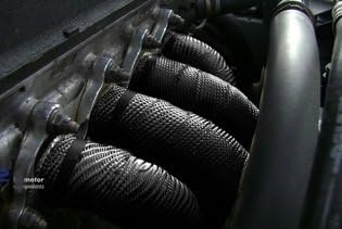 10m Fiberglas Hitzeschutz Band - 50mm breit schwarz