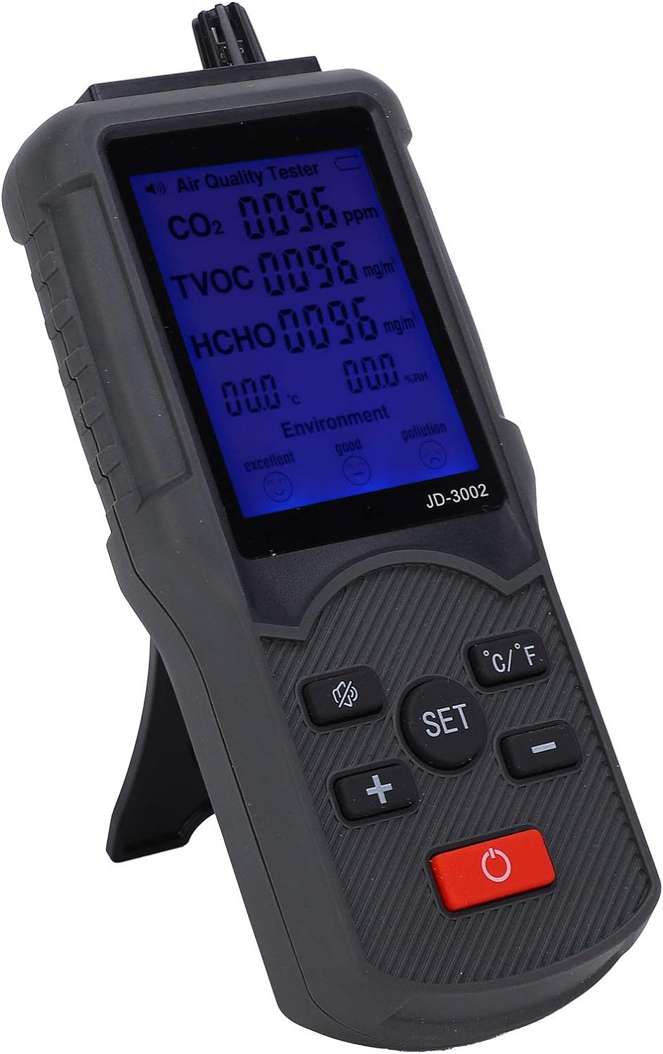 Luftqualitätsmonitor CO2 Messgerät TVOC Temperatur-Feuchtigkeits-Detektor Industrielle Prüfgeräte JD