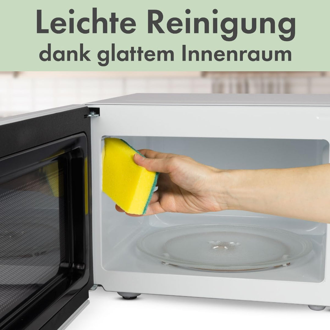 Bomann® Mikrowelle | 700 Watt | 6 Stufen | 20 Liter Garraum | 360° Drehteller | Timer mit Endsignal