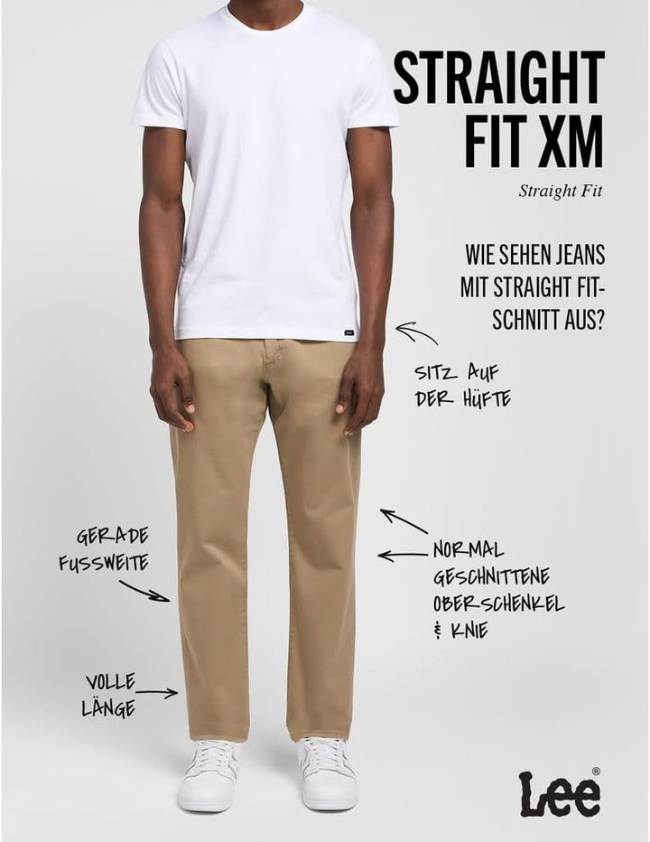 Lee Herren Straight Fit Xm Extreme Motion Jeans 31W / 34L Cougar, 31W / 34L Cougar