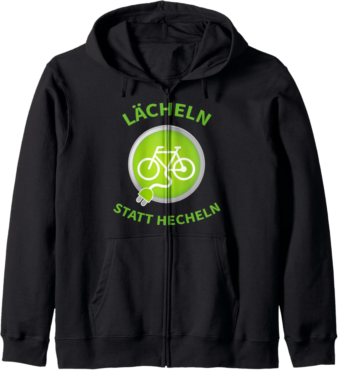 E BIKE LÄCHELN STATT HECHELN Kapuzenjacke