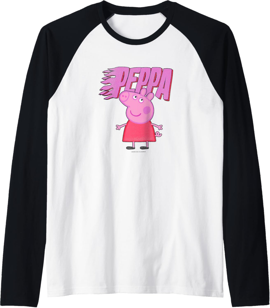 Peppa Wutz Flamme Peppa Logo Raglan